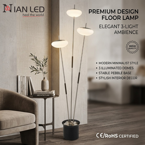 Modern Design Luxury Aluminum LED Floor Lamp for Study Living Room &amp; Bedroom-Adjustable Height &amp; Waterproof - Product Image 3