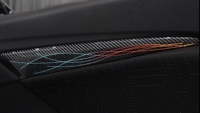 Lumière ambiante dynamique de style ruban en fibre de carbone Rainbow Symphony pour Honda Fit(2014-2020)(RHD)