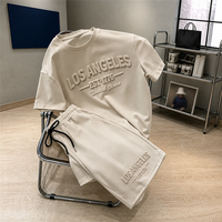 Ensemble court 2 pièces pour homme, imprimé 3D personnalisé, 100% coton, séchage rapide, été, décontracté, t-shirt graphique, shorts, streetwear