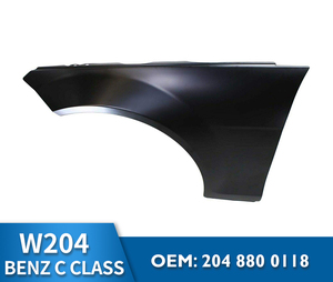Parafango Anteriore in Alluminio Leggero Nuovo di Zecca per Mercedes Benz Classe <span class=keywords><strong>C</strong></span> W204 C180 C180K C200 C350 - Product Image 2