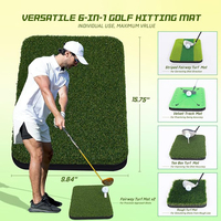 Tapis de golf 6 en 1 pour l'entraînement et la pratique Tapis de golf de qualité supérieure Golfeurs de tous niveaux