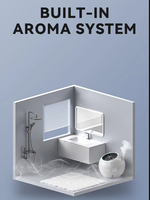 Nouveau design design moderne monté au sol automatique une pièce toilette salle de bain forme d'oeuf intelligent cuvette de toilette