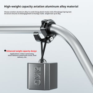 Gancho Plegable para Manillar Kewig de 22-28.6 mm, Aleación de Aluminio CNC, Alta Resistencia, Portátil, Apto para Motocicleta/Bicicleta/Scooter - Product Image 5
