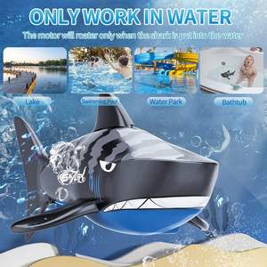 Mini juguetes de tiburón ballena con Control remoto Dwi Dowellin, buceo e impermeable <span class=keywords><strong>RC</strong></span> simulación eléctrica tiburón barco juguetes para niños regalos - Product Image 3