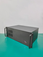 Châssis de contrôle industriel 4U Ultra-court 300 carte mère ATX profonde 7 fentes de surveillance DVR Laser gravure réseau armoires acier