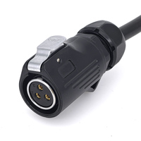 Connecteur de câble d'alimentation circulaire LP28 2/3/8 broches à courant élevé 32A 50A M28 connecteurs mâles femelles étanches
