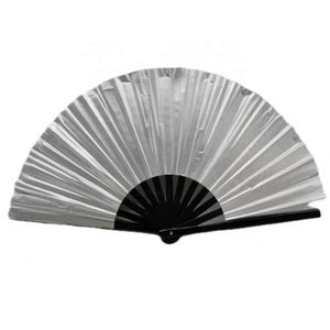 Abanicos de Mano Grandes de Bambú y PVC Personalizados con Impresión Promocional, Abanico de 13 Pulgadas para Fiestas, Festivales y Baile - Product Image 6