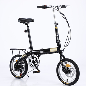 دراجة SHM القابلة للطي مقاس 14 بوصة بهيكل من الصلب عالي الكربون، خفيفة الوزن للغاية ومحمولة للبالغين، دراجة هوائية للمدينة والترفيه - Product Image 3