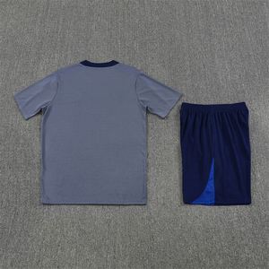 Uniformes de Fútbol de Verano, Jersey de Manga Corta Estampado 25/26 París, Transpirable, Poliéster/Nailon, Secado Rápido, Cuello Redondo, Unisex, Deportivo - Product Image 2