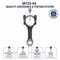 Bielle forgée certifiée ISO/TS16949 MT23-04 pour moteur diesel haute performance S4L2, personnalisation à faible MOQ