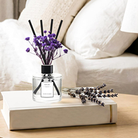 Recharges d'huile pour diffuseur à bâtonnets personnalisées, parfum lavande et jasmin, avec bâtonnets diffuseurs, parfum d'ambiance longue durée pour chambre et salle de bain
