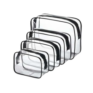 Borsa Cosmetica Impermeabile Personalizzata in PVC, Pochette Trasparente per Trucchi, Contenitore da Viaggio per Articoli da Toeletta con Cerniera per Donne - Product Image 6