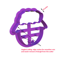Emporte-pièces et emporte-motifs en plastique pour animaux de la ferme, ensemble de moules à biscuits et à pâte à sucre, formes d'animaux de dessin animé 3D pour la pâtisserie, la pâte à sucre et le plaisir de bricolage