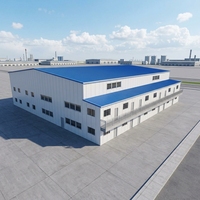 Almacenes Modernos de Estructura de Acero de Alta Calidad para Uso Industrial en Garajes, Cobertizos, Hoteles, Centros Comerciales y Supermercados