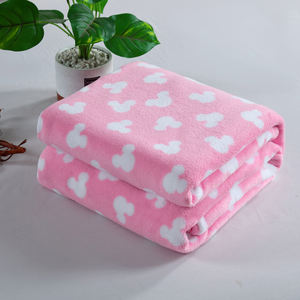 FY vente en gros mignon couette tête d'ours impression bleu rose personnalisé pour adultes enfants bébé 1 pli couverture - Product Image 6
