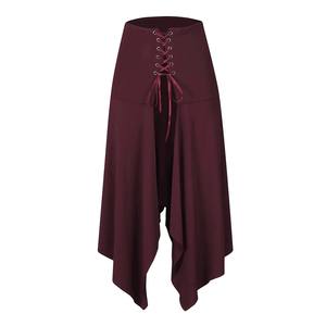 Falda Estilo Hip Hop Vintage para Mujer, Estilo Danza Urbana, Disfraz de Halloween, Gótico, Punk, Medieval, Camisa Falsa con <span class=keywords><strong>Dobladillo</strong></span> Irregular para Navidad - Product Image 5