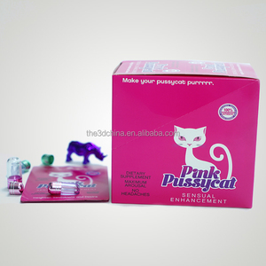 Boîte d'emballage en gros avec impression lenticulaire 3D, carte Rhino Pill USA découpée sur mesure avec effet holographique en profondeur - Product Image 3