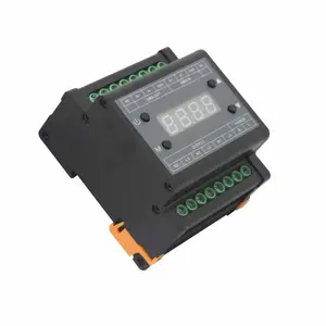 Interruptor de atenuación de 3 canales, 220V, Dmx, Triac, Riel Din, luz de rango, decodificador Dmx512