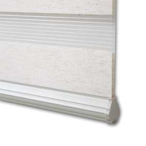 Haute qualité Smart motorisé sans fil jour nuit zèbre stores automatiques tissu bandes nuances rideaux bureau gratuit électrique - Product Image 6