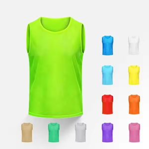 Gilet d'entraînement de football respirant en polyester/coton pour enfants et adolescents, sans manches, maillot d'équipe de football, entraînement - Product Image 6