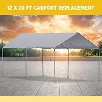 Abri de voiture/garage en fer galvanisé robuste, sur mesure, imperméable, pour remplacement de couverture, abri de jardin, parking