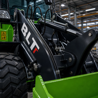 Traktor Pertanian Mini 4WD Articulated Wheel Loader Diesel dengan Quick Coupler untuk Pertanian dan Pembersihan Salju
