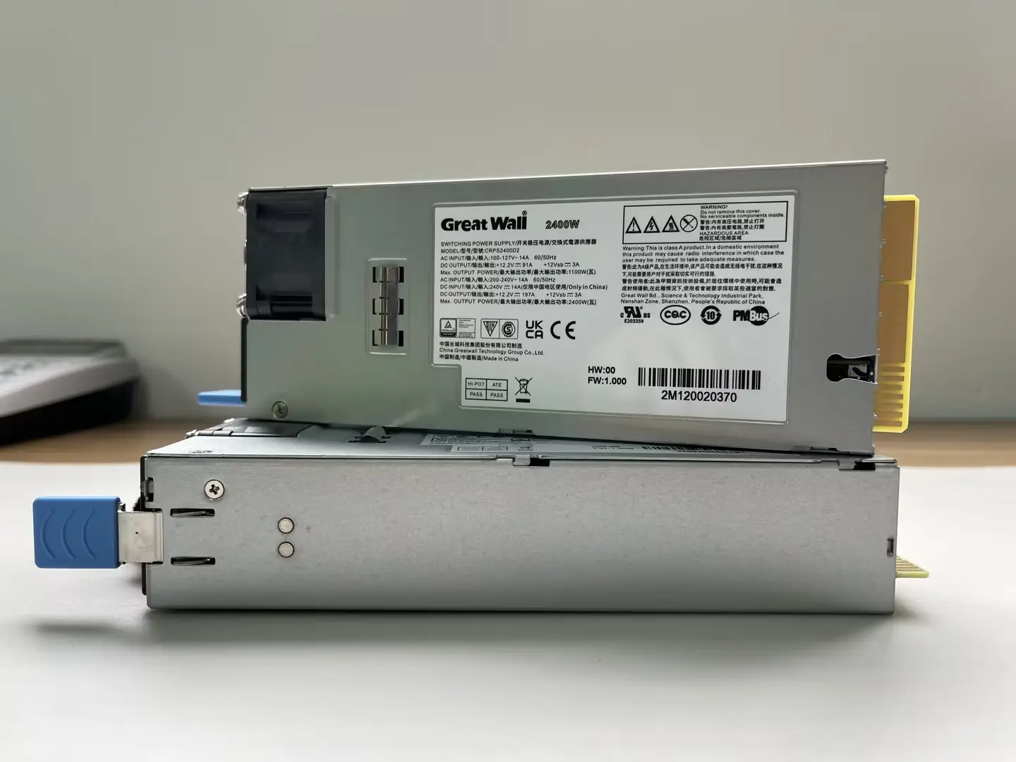 Büyük duvar yüksek verimli sunucu PSU modülü anma gücü 2400W 2700W sunucu için yedek güç kaynağı