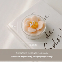 Décoration d'intérieur, cadeaux d'anniversaire, bougie parfumée de luxe à la senteur florale, bougie en cire de soja parfumée