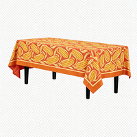 Nappe rectangulaire jetable en PEVA imperméable, motif maïs, anti-huile, écologique, pour Thanksgiving, vente en gros