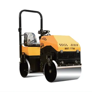 1 Ton 2 Ton 3 Ton 4 Ton 5 Ton 6 Ton Mini Dieselmotor Dubbele Stalen Vibrerende Mini Wegwals Prijs