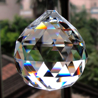 Pendentif lumineux en cristal K9 à facettes, accessoire d'éclairage pour lustre, décoration de maison, mariage et fête