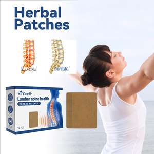Ximonth Label pribadi plester Herbal Wormwood alami, plester pereda nyeri tulang belakang Lumbar untuk pria dan wanita - Product Image 6
