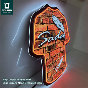 Siêu mỏng <span class=keywords><strong>LED</strong></span> hộp đèn hiển thị 3D Backlit chữ Acrylic dẫn đăng ký hộp đèn quảng cáo - Product Image 2