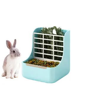 PP Plastic Feeder for Guinea Pig and Rabbit Food & Hay Pet Bowls & Feeders
