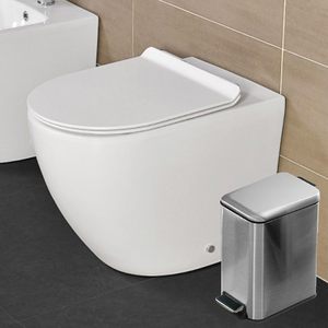 Cestino per Bagno in Alluminio da 3 Litri, Rettangolare con Pedale - Product Image 6
