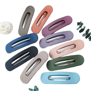 Pinces à <span class=keywords><strong>cheveux</strong></span> en plastique Jiamu, couleur unie, finition mate, style bec de canard, pour femmes et filles - Accessoires de <span class=keywords><strong>cheveux</strong></span> simples et tendance - Product Image 1