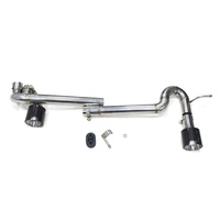 Pour BMW E36 E46 E90 E92 E93 316 318 320 325 330 335 1990+ Embouts d'échappement, diffuseur MT, double embout de silencieux en acier inoxydable et carbone