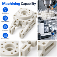 Pièces usinées CNC sur mesure en POM pour effector de robot, à faible friction et de précision