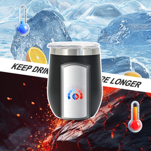 Gobelet isotherme en acier inoxydable à double paroi de 12 oz, tasse colorée avec logo personnalisé pour le <span class=keywords><strong>camping</strong></span> - Product Image 2