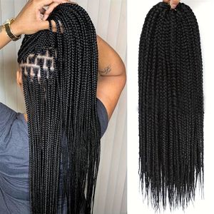 Perruque en crochet tressée à trois brins, double trame, torsadée sénégalaise, en fil synthétique résistant à la chaleur, dreadlocks africaines - Product Image 6