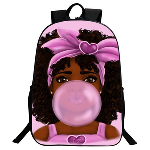 Sac à dos pour femmes en cuir véritable, motif art africain, sac à main africain pour femmes, sac à dos 2D - Product Image 1