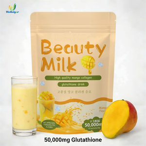 Poudre de Collagène Premium au Melon et au Lait 180g, Peptides de Collagène <span class=keywords><strong>Marin</strong></span> et Glutathion pour une Peau Éclatante et un Teint Unifié - Product Image 1