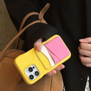 Nuevo estilo Simple Color contraste PU funda de teléfono de cuero para Apple para <span class=keywords><strong>iPhone</strong></span> 16promax 15pro 14 <span class=keywords><strong>tarjeta</strong></span> insertable 13P teléfono móvil - Product Image 5