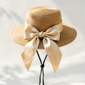 Women's <b>Straw</b> Panama <b>Hat</b> Elegant Bow Detail Travel Beach Sun <b>Hat</b> <b>Summer</b> Wide-Brimmed <b>Straw</b> <b>Hat</b> - Product Image 3