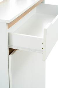 ตู้เก็บของห้องนั่งเล่นอเนกประสงค์ MANDO สีไม้โอ๊คสแกนดิเนเวียน ดีไซน์คลาสสิกทันสมัย ทนทาน ชุดเก็บของสองสี - Product Image 4