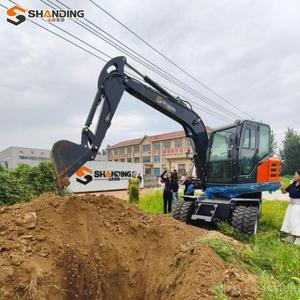 จัดส่งฟรี เครื่องยนต์ Kubota Yanmar พร้อมรถขุดตีนตะขาบ 9 ตัน 13 ตัน รถขุดตีนตะขาบสำหรับใช้ในบ้าน รถขุดตีนตะขาบใหม่ - Product Image 3