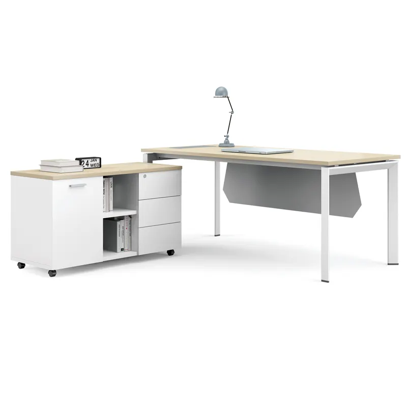 Üretici Tasarım Yönetici Mobilya Modern L şeklinde ofis masası