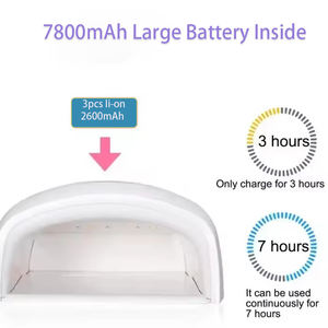 Máquina secadora de uñas LED UV inalámbrica HJS de 66W, Sensor infrarrojo <span class=keywords><strong>con</strong></span> LED de 33 piezas para esmalte de uñas <span class=keywords><strong>normal</strong></span> y esmalte morado - Product Image 4