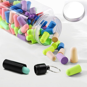 60 pares de tapones para los oídos de espuma mixta para dormir tapones desechables para los oídos protección <span class=keywords><strong>auditiva</strong></span> - Product Image 3
