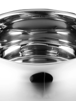 Batterie de cuisine moderne de 6 pièces en acier inoxydable avec couvercle en verre durable écologique et allant au four pour une utilisation à la maison avec une cuisinière à gaz